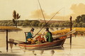 Fishing in a Punt, aquatinted by I. Clark, pub. by Thomas McLean, 1820 - Henry Thomas Alken