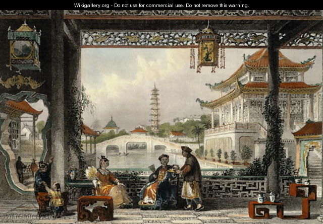 Pavilion and Gardens of a Mandarin near Peking, from 