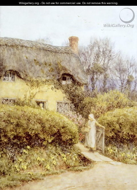 Cottage near Freshwater - Helen Mary Elizabeth Allingham, R.W.S.
