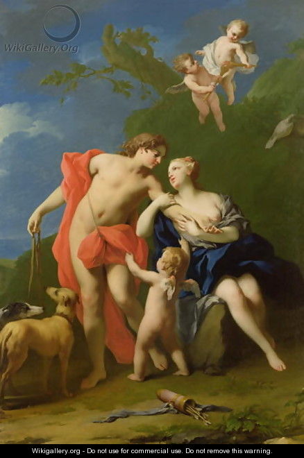 Venus and Adonis 2 - Jacopo (Giacomo) Amigoni