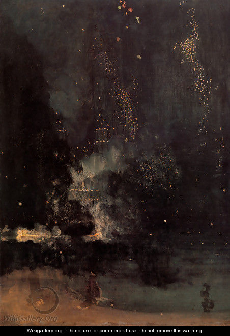 Nocturne in Black and Gold- The Falling Rocket 1875 - James Abbott McNeill Whistler