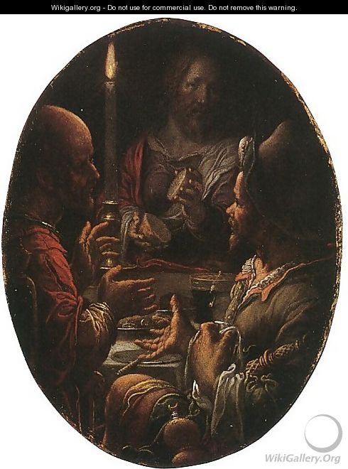 Supper at Emmaus - Joachim Wtewael (Uytewael)