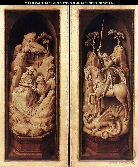 Sforza Triptych (exterior) c. 1460 - Rogier van der Weyden