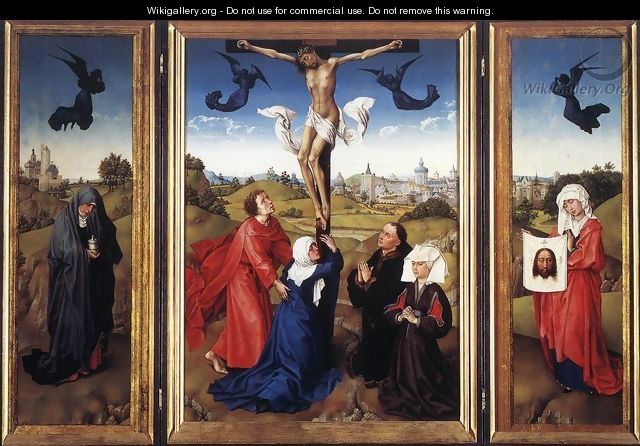 Crucifixion Triptych c. 1445 - Rogier van der Weyden