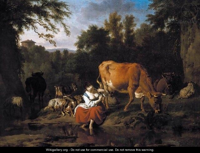 A Classical Landscape 1671 - Adriaen Van De Velde