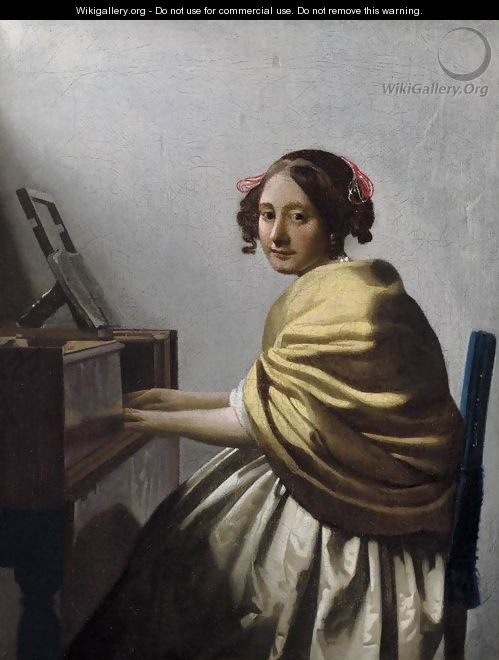 Young Woman Seated at the Virginals c. 1670 - Jan Vermeer Van Delft