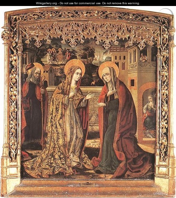 The Visitation 1480-1500 - Spanish Unknown Masters