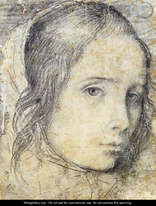 Head of a Girl c. 1618 - Diego Rodriguez de Silva y Velazquez