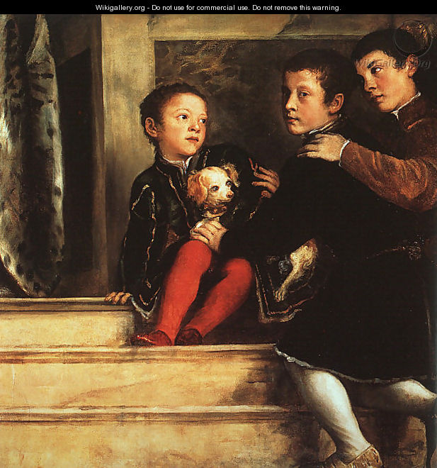 Votive Portrait of the Vendramin Family 1547 - Tiziano Vecellio (Titian)