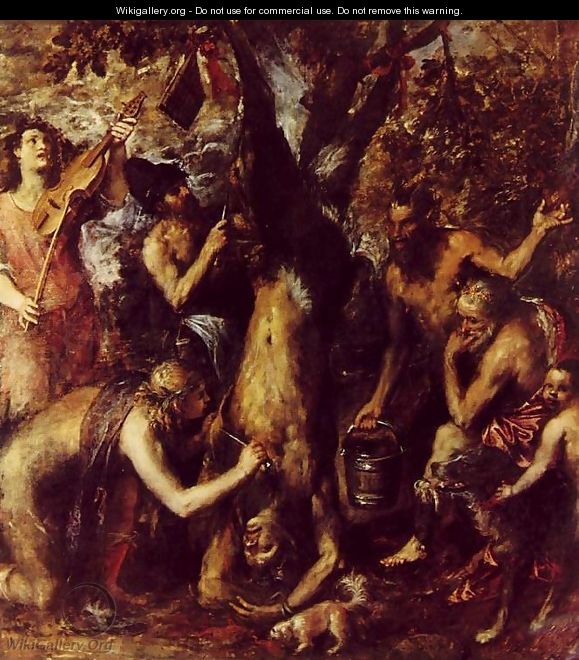 The Flaying of Marsyas 1575-76 - Tiziano Vecellio (Titian)