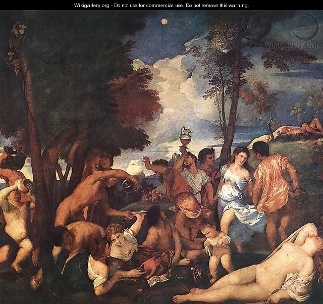 The Andrians (Bacchanalia) c. 1525 - Tiziano Vecellio (Titian)