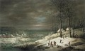 Winter Landscape with Hunters - Lucas Van Uden