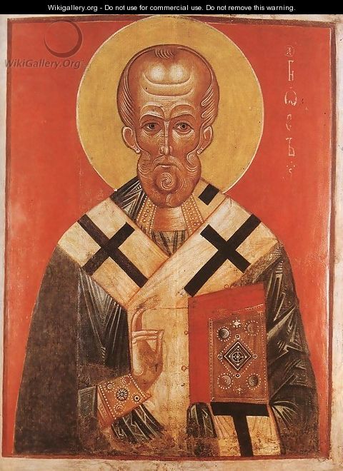 Icon of St Nicholas (13th-14th century) - Russian Unknown Masters