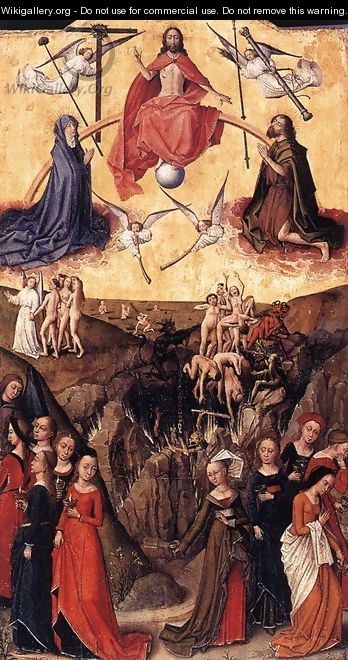 Last Judgment anf the Wise and Foolish Virgins 1450s and c. 1480 - Flemish Unknown Masters