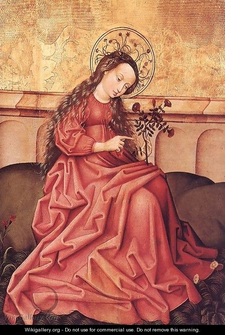 Virgin in the Garden 1490s - German Unknown Masters