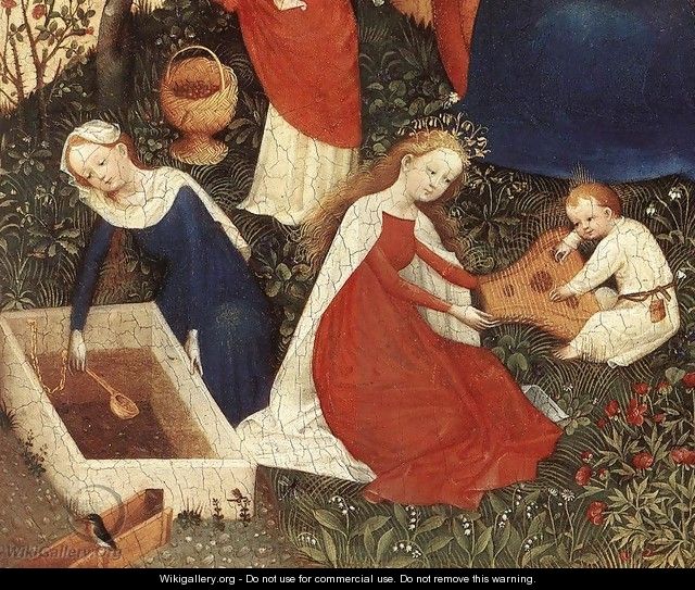 The Garden of Eden (detail-4) c. 1410 - German Unknown Masters
