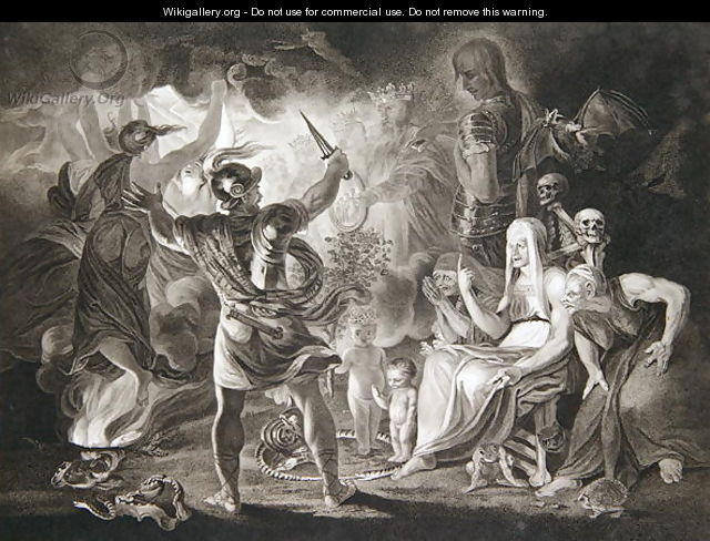 Macbeth, the Three Witches and Hecate in Act IV, Scene I of 