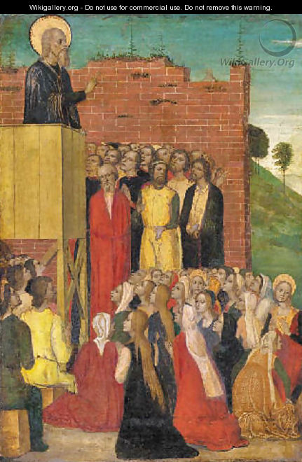 Saint Andrew Transforming the Seven Devils of Nicea into Dogs - Carlo di Braccesco