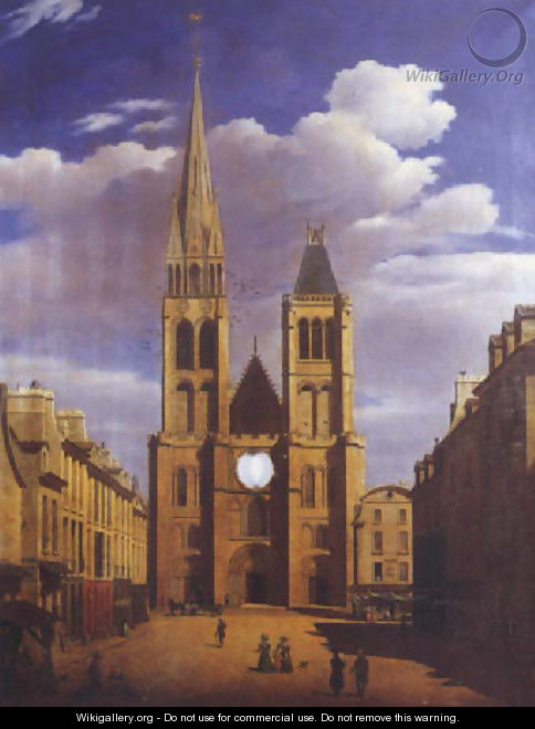 Vue de la basilique Saint Denis sur la Place Pannetiere - Etienne Bouhot