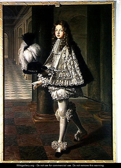 Louis Alexandre de Bourbon, Count of Toulouse in the Costume of a Novice of the Order of the Holy Spirit, 1693 - Louis de, the Younger Boulogne
