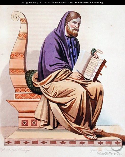 Portrait of St. Gregory of Tours (538-594), 1841 - Louis Boulanger
