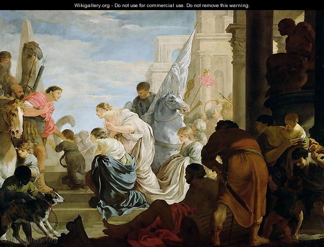 The Meeting of Anthony and Cleopatra, c.1645 - Sébastien Bourdon