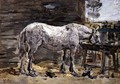 A Horse Drinking, c.1885-90 - Eugène Boudin