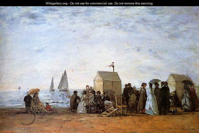 The Beach at Trouville 1867 - Eugène Boudin