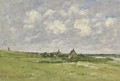 Les Dunes a Etaples Polder Landscape 1891 - Eugène Boudin