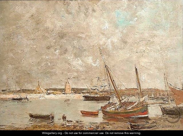 Camoret, the harbor 1876 - Eugène Boudin