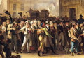 The Conscripts of 1807 Marching Past the Gate of Saint-Denis (detail of the conscripts) - Louis Léopold Boilly