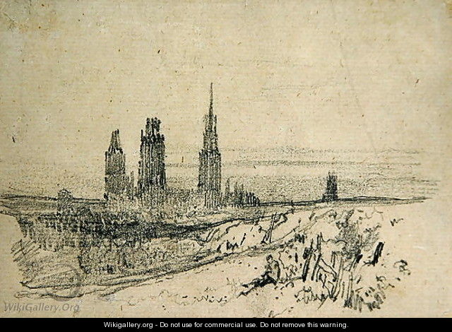 Rouen Cathedral - Richard Parkes Bonington