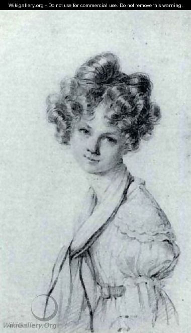 Portraits of young girls 1824 - Candide Blaize