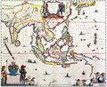 India Quae Orientalis Dicitur, Et Insulae Adiacentes, map showing South-East Asia and The East Indies, published, Amsterdam, c.1635 - Willem Blaeu