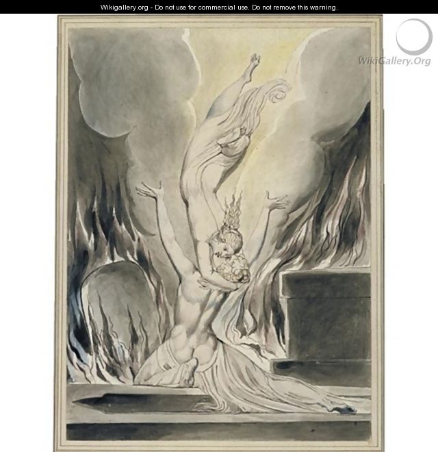 The reunion of the soul and the body (The re-union of soul and body) - William Blake