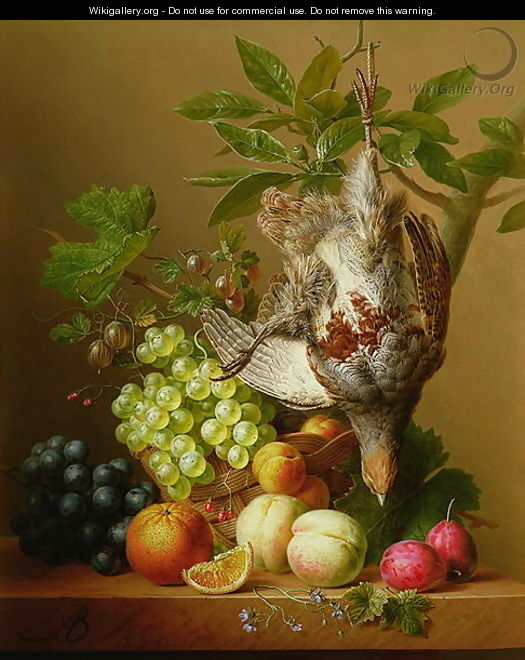 Still Life with Fruit and a Dead Partridge - Arnoldus Bloemers