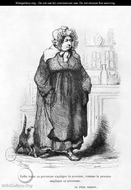 Madame Vauquer, illustration from 