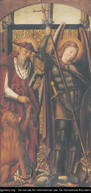 Saint Jerome and Saint George - Pedro Berruguette