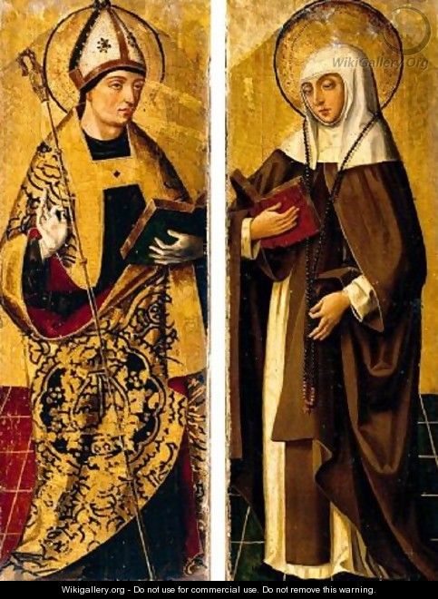 Saint Augustine and Saint Monica - Pedro Berruguette