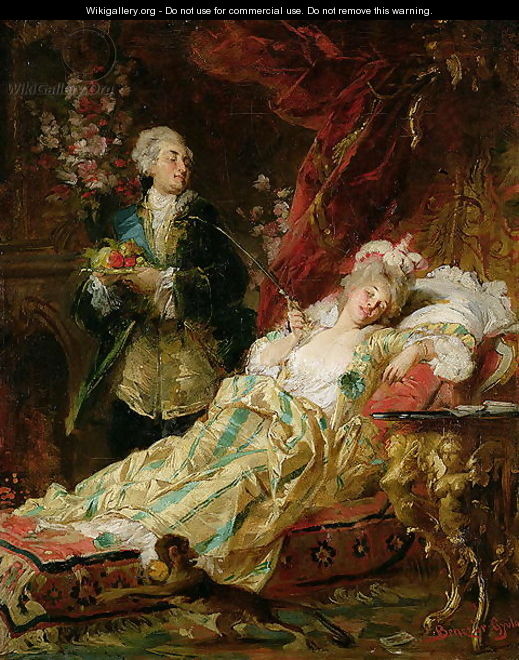 Louis XV and Madame Dubarry - Gyula Benczur