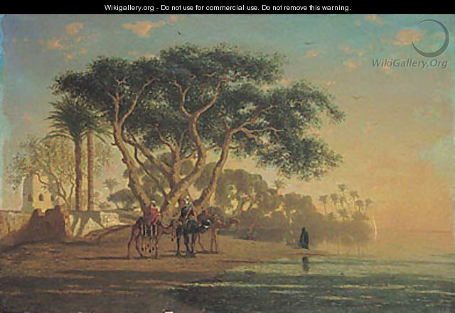 Arab Oasis, 1853 - Narcisse Berchere
