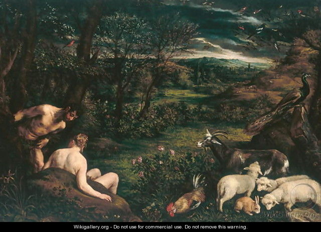 The Garden of Eden - Jacopo Bassano (Jacopo da Ponte)