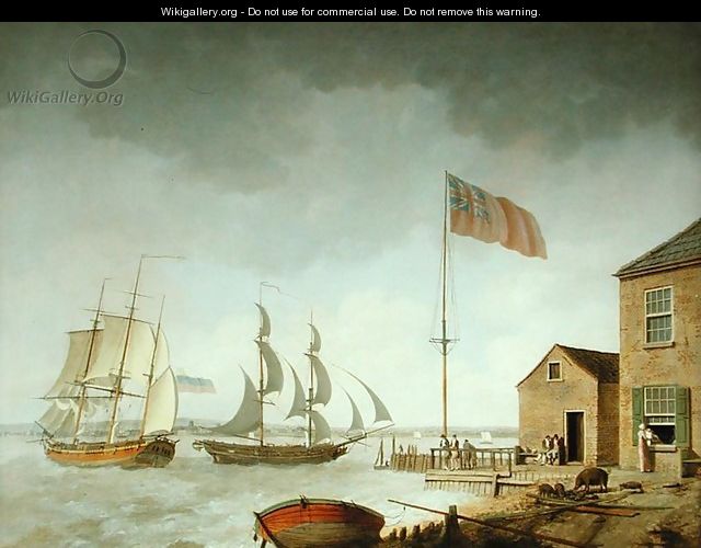 A Baltic Trader off Paull, Hull 1809 - William Barton
