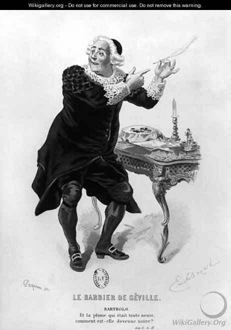 Bartholo, illustration from Act II Scene 11 of 