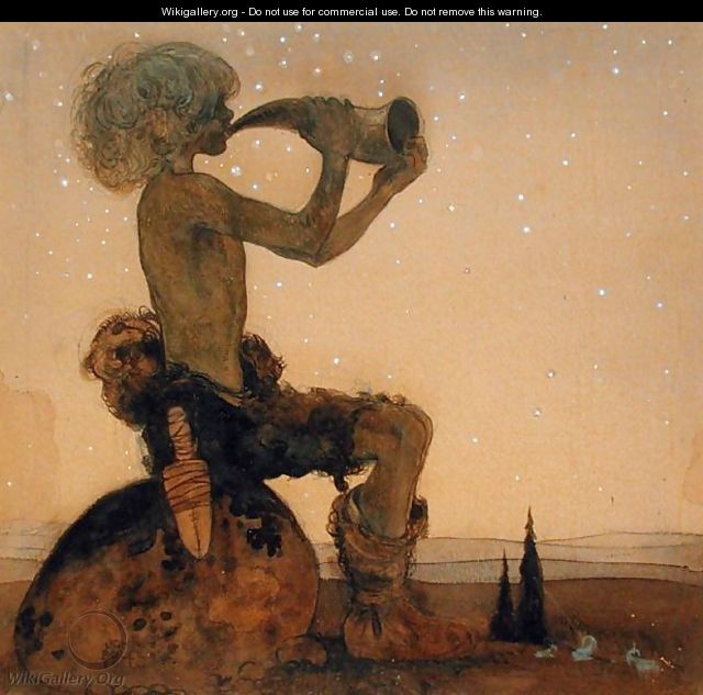A Fairy Shepherd 1910 - John Bauer