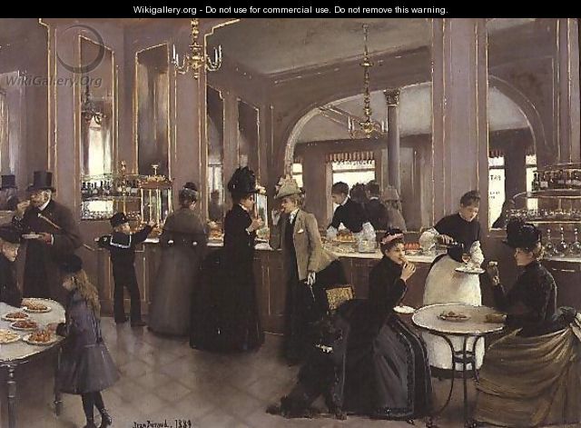 La Patisserie Gloppe, Champs Elysees, Paris 1889 - Jean-Georges Beraud
