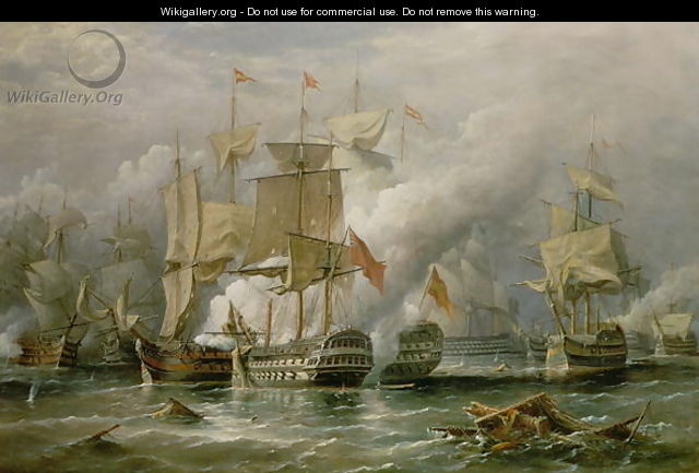 The Battle of Cape St. Vincent, 14th February 1797, 1881 - Richard Bridges Beechey