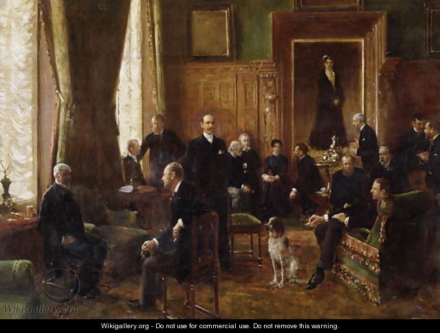 The Salon of the Countess Potocka 1887 - Jean-Georges Beraud
