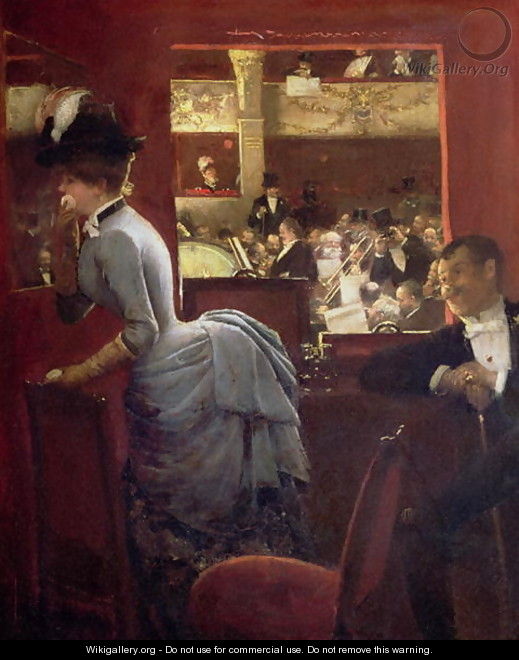 The Box by the Stalls c.1883 - Jean-Georges Beraud