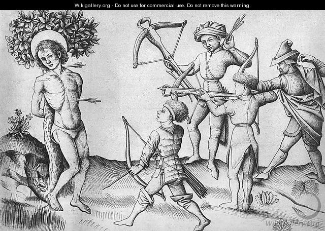 The Martyrdom of Saint Sebastian - Master of the Playing Cards